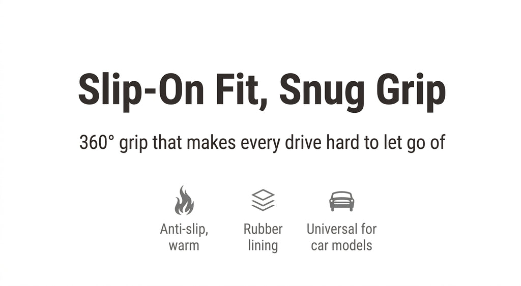 Winter plush steering wheel covers, 2024 new Monster non-slip warm all-season GM heated handlebar covers, women's version