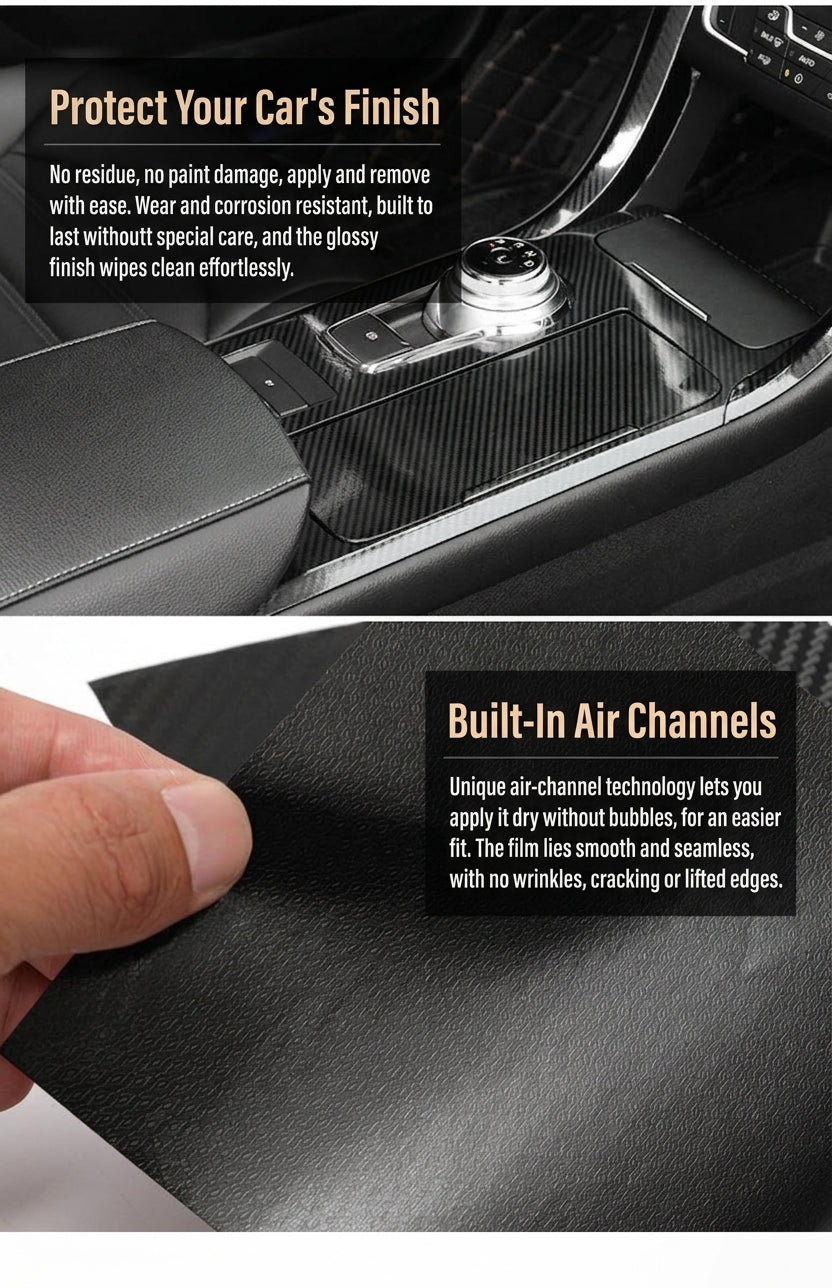 3D carbon fiber car stickers, door sill protection strips, bumper scratch and anti-collision tape, motorcycle and bicycle waterproof