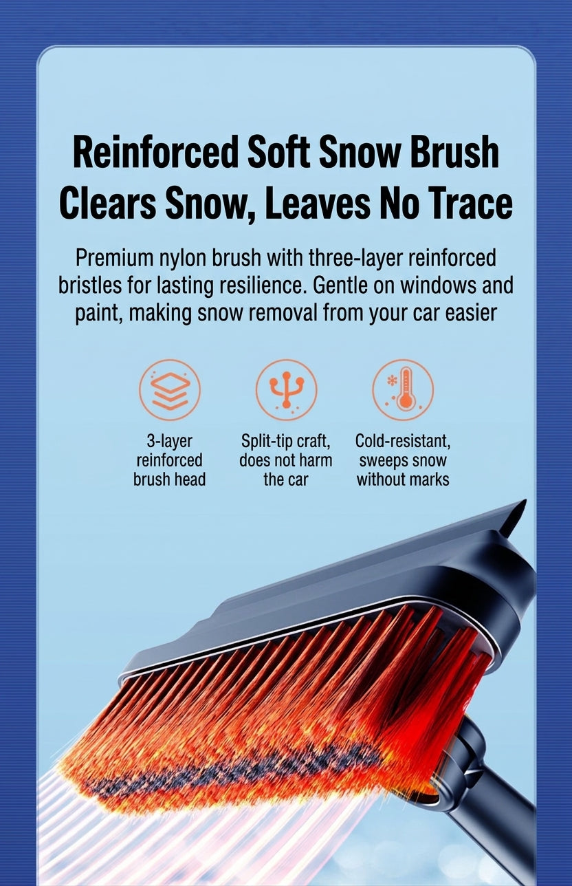 Car Snow Removal Shovel, 5-in-1 Ice Tool