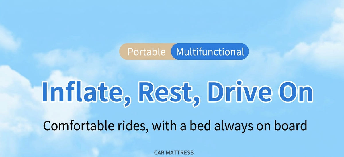 Car inflatable bed car rear sleeping pad mattress car sleeping artifact car rear rear seat folding travel bed