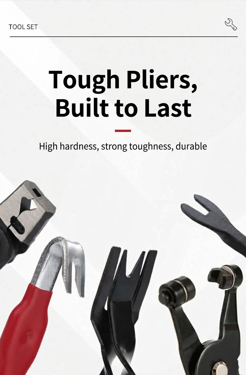 Cross-border automotive repair tool sets, gasoline pipe joint disassembly pliers, car ring separators, pipe bundle pliers, wholesale