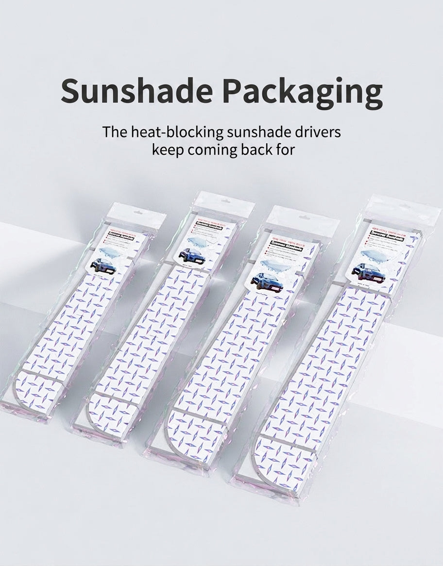 Car sunshade laser type sun protection and heat insulation summer sunshade car front windshield window sun gear