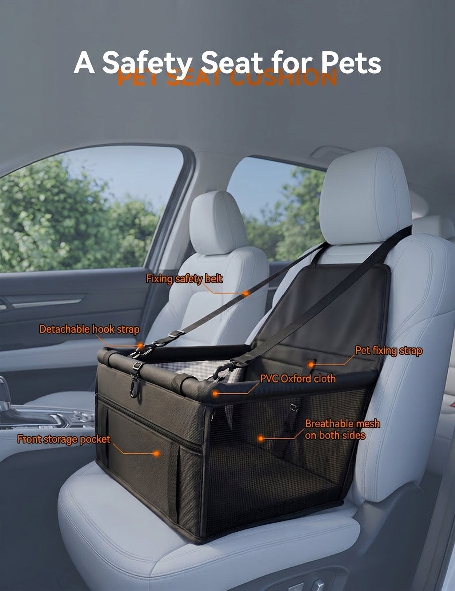 Cross-border bestseller breathable mesh pet car mat hanging bag, pet car carrier waterproof car dirt mat, dog anti-collapse