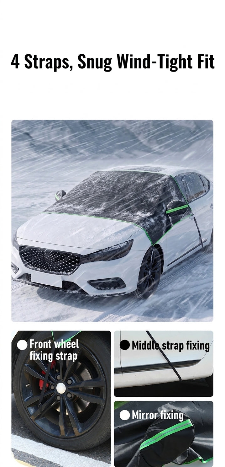 Car Snow Cover Half Hood Windshield Frost Guard