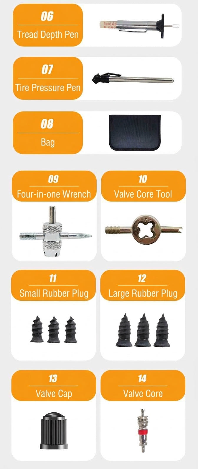 Tire Repair Tool Set - Universal Fit