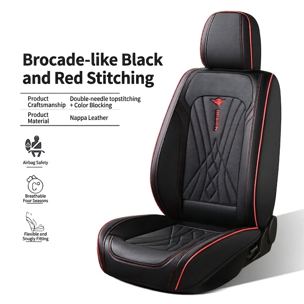 The new Napa leather car cushion is high-end, all-season breathable, perforated, full leather, and fully surrounded seat cover, directly supplied by the manufacturer
