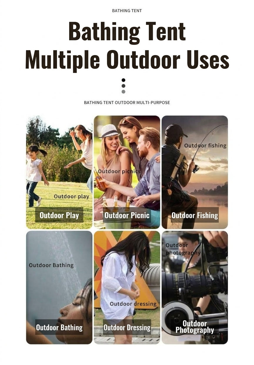 Enlarged and raised outdoor dressing, bathing, tents, camping, beach, fishing tent, model changing mobile toilet tent