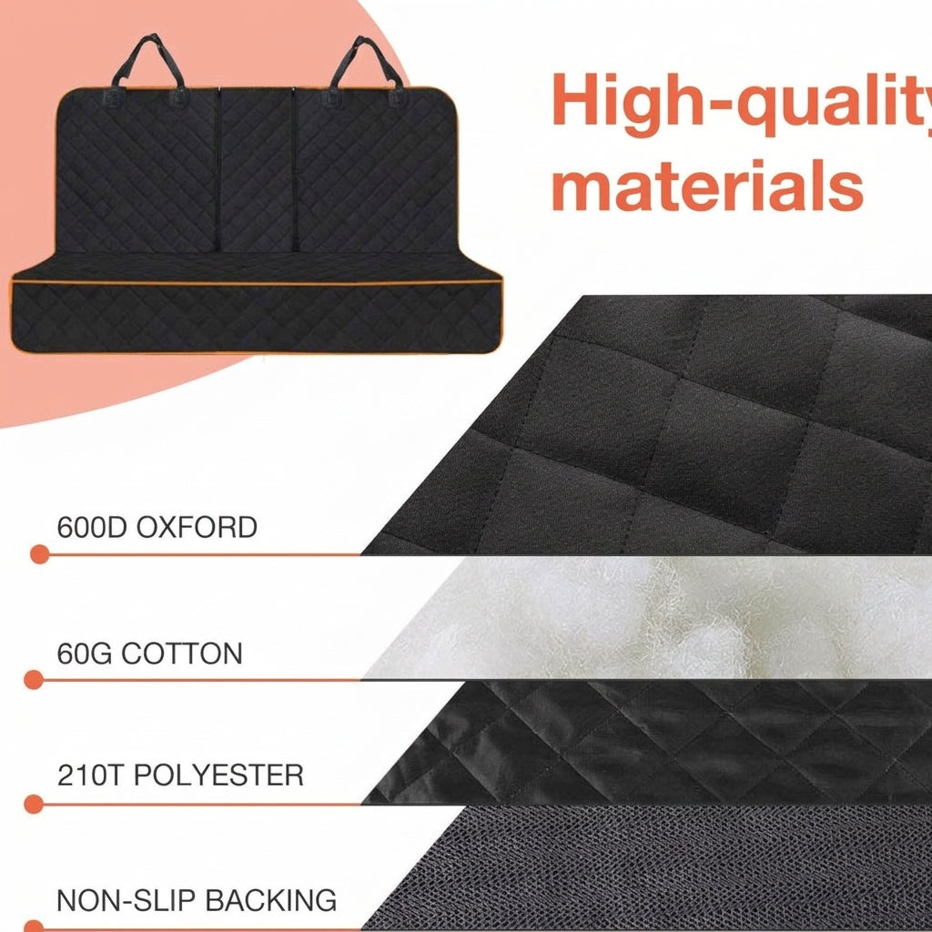 Rear Seat Pet Mat - Waterproof & Dirt-Proof