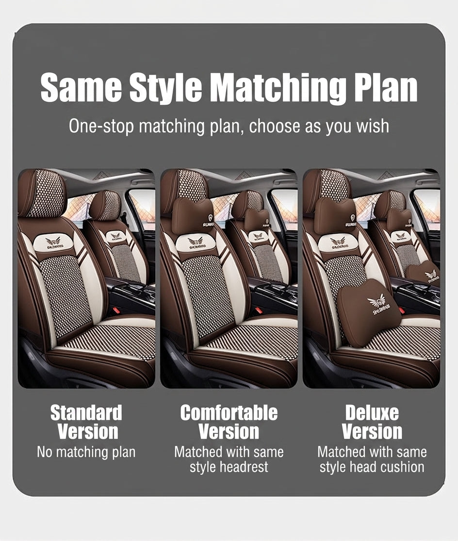 Full-coverage car seat covers for Napa leather car seat cushions, five-seat universal Ice Silk car seat cushions, all-season universal model wholesale