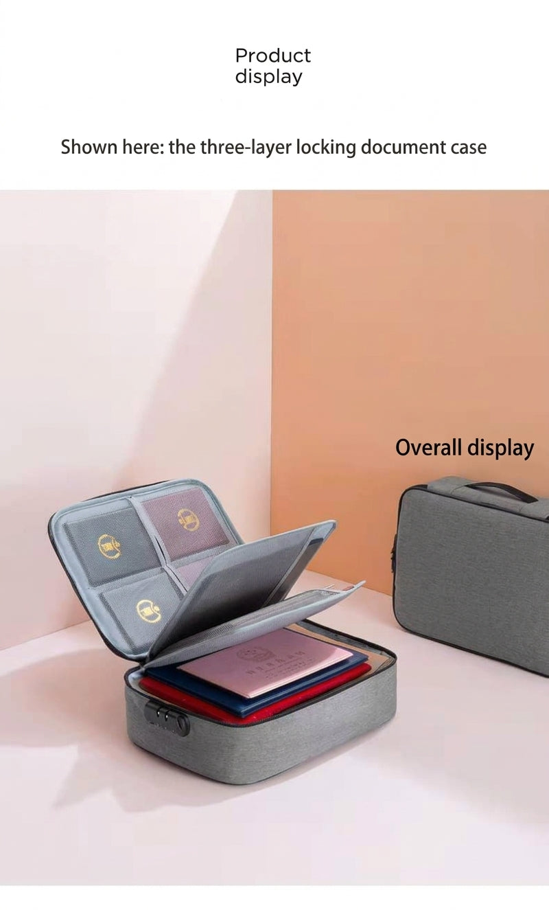 Document Storage Bag, Large Capacity File Organizer