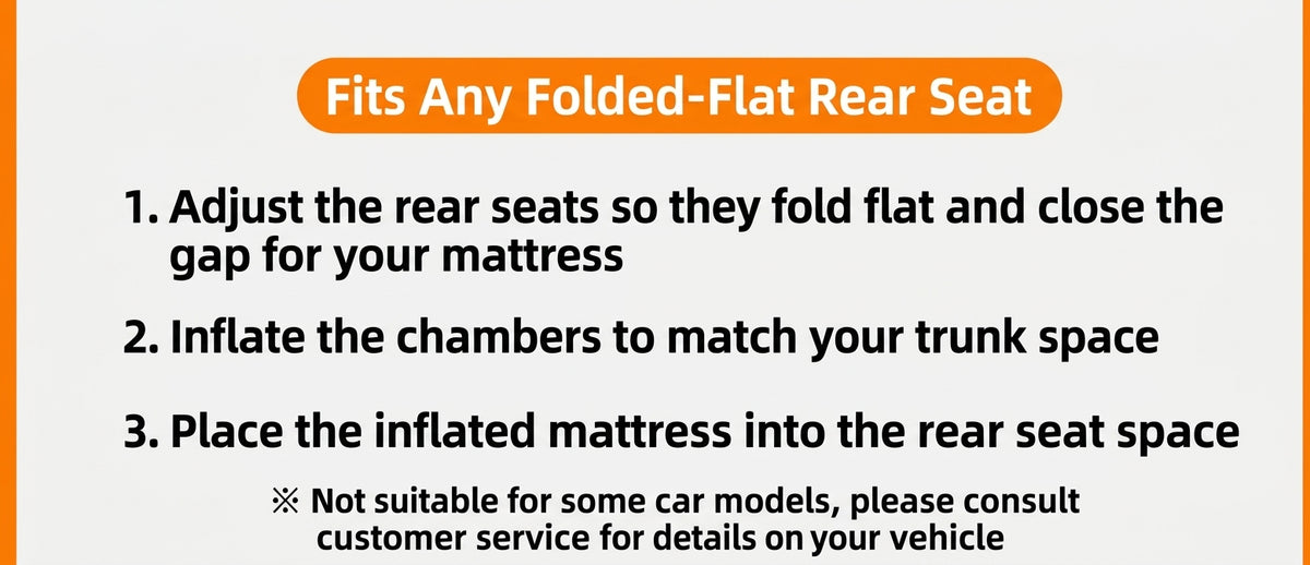 Car inflatable mattress, rear seat sleeping mat, multifunctional travel mattress, thickened inflatable mattress for SUVs and sedans