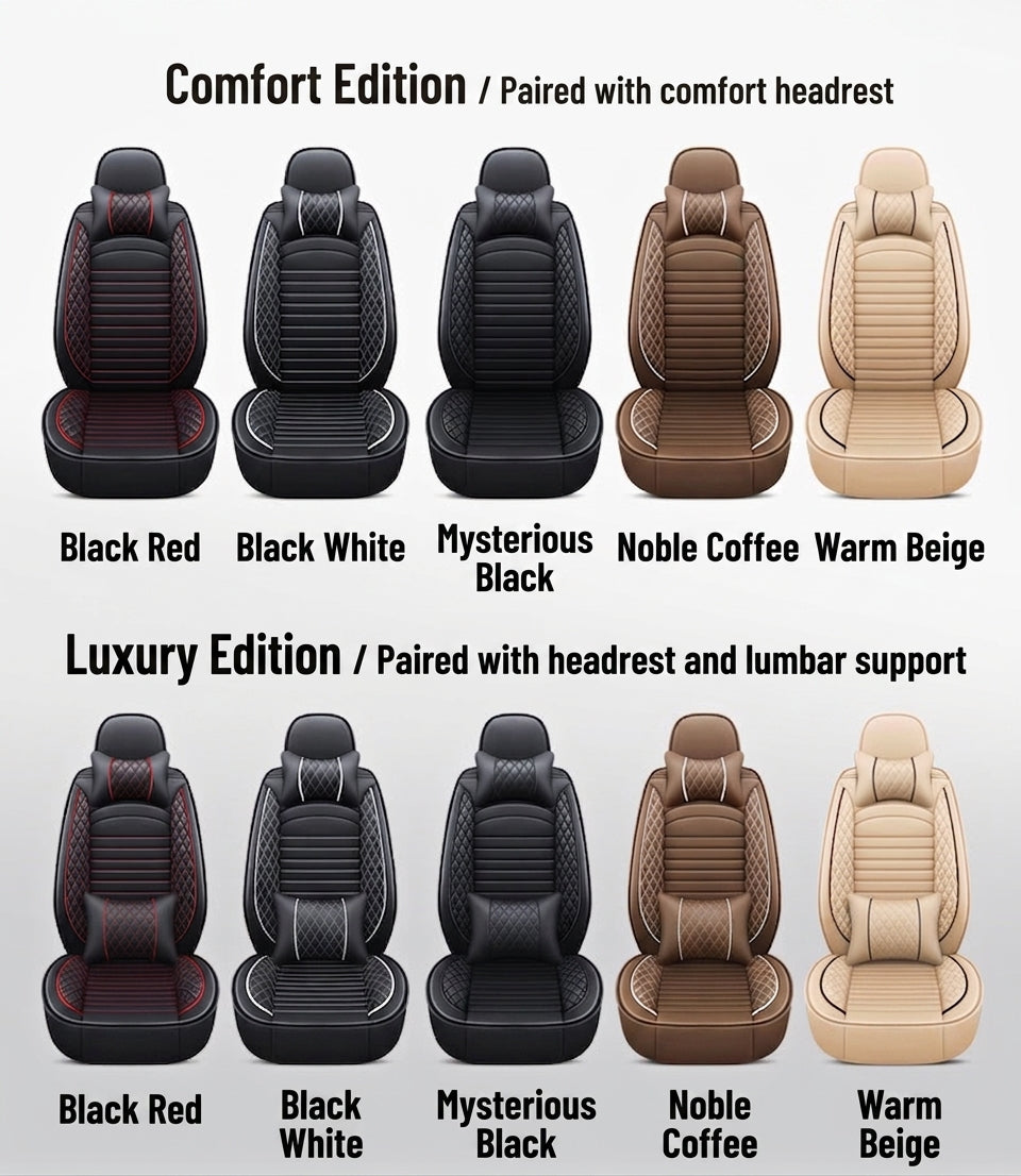 New all-season universal cartoon car seat cushion wholesale, premium feel, full leather, full coverage for small passenger car seat cushions