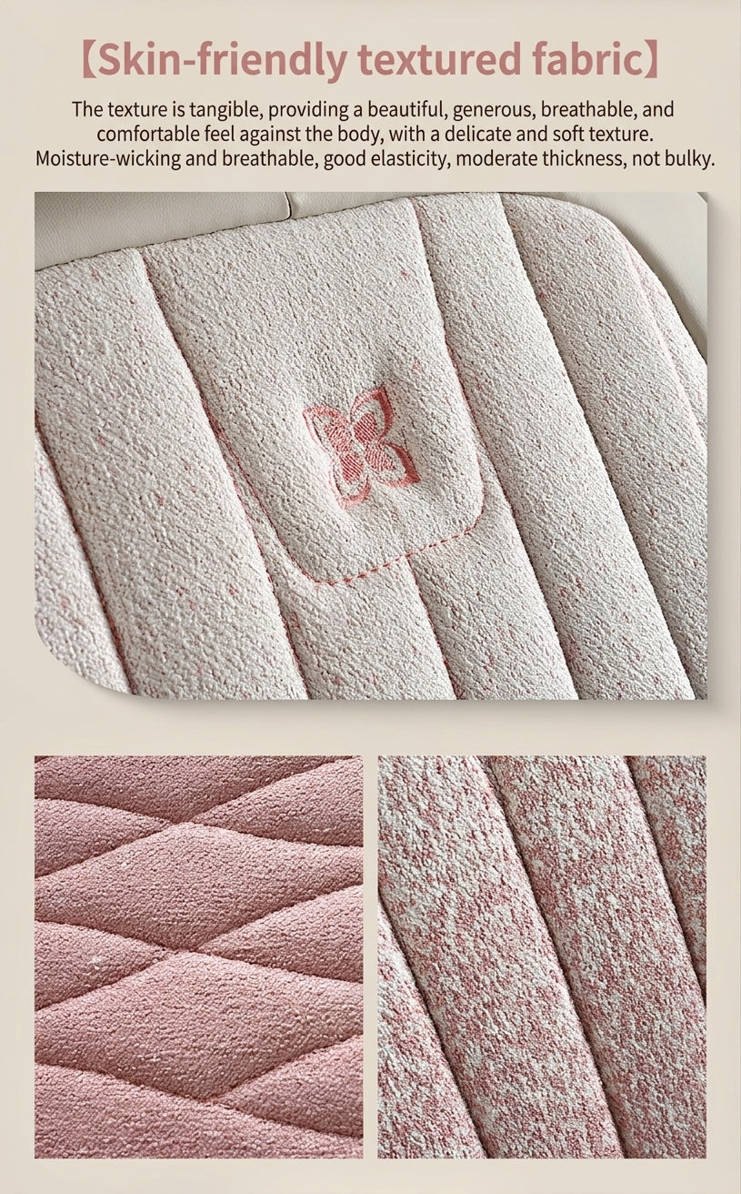 Car seat cushion linen fabric art all-inclusive all-season universal goddess seat cushion 2026 new model interior breathable seat cover wholesale