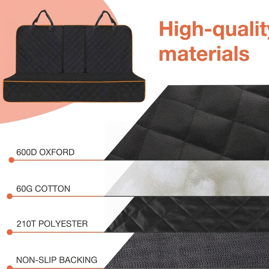 Car Pet Mat Waterproof Seat Cushion with Armrest