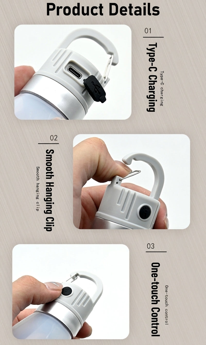 Portable Bottle Cap Light - Gray