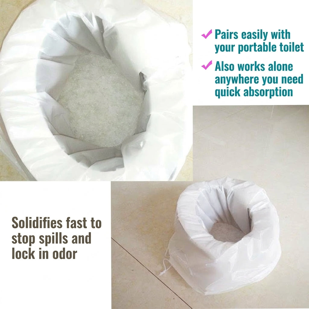 Toilet absorbent urine solidifier, outdoor car toilet, adult toilet, camping portable deodorizing curing agent