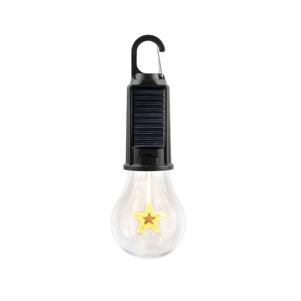 Solar Camping Light with Hook - Rechargeable