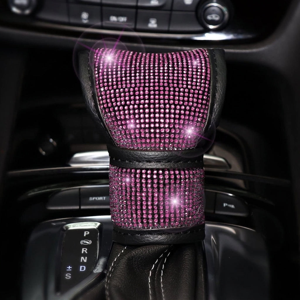 Car steering wheel cover, diamond-shaped new all-season universal seatbelt cover, multi-piece coaster steering wheel protective cover
