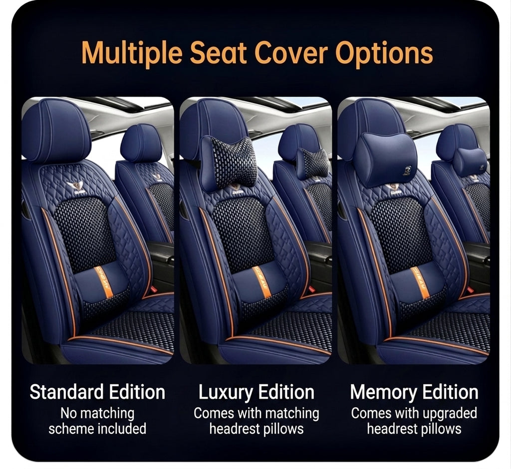 The 2025 new lumbar Napa leather ice silk car seat cushion is suitable for all seasons