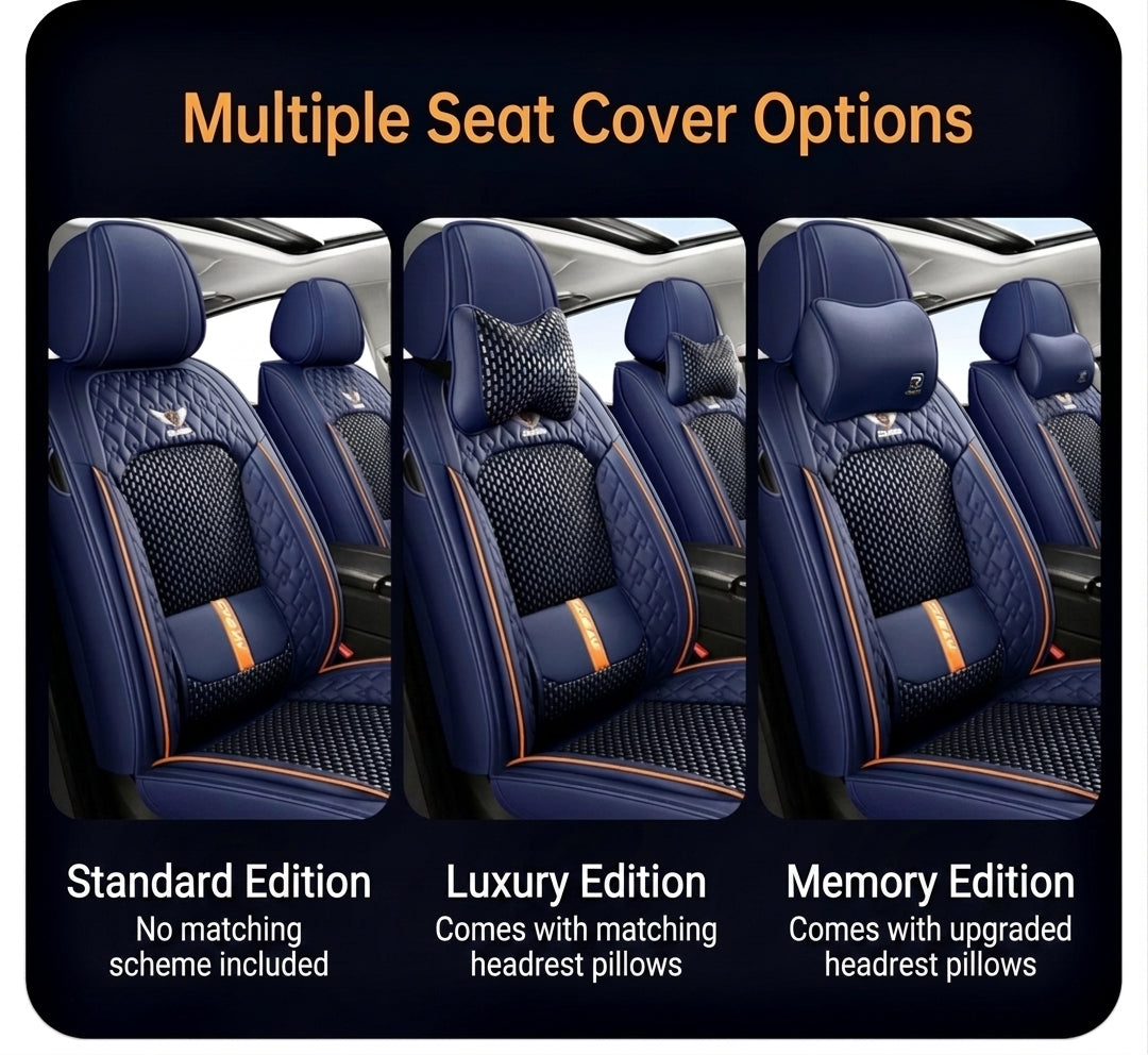 The 2025 new lumbar Napa leather ice silk car seat cushion is suitable for all seasons