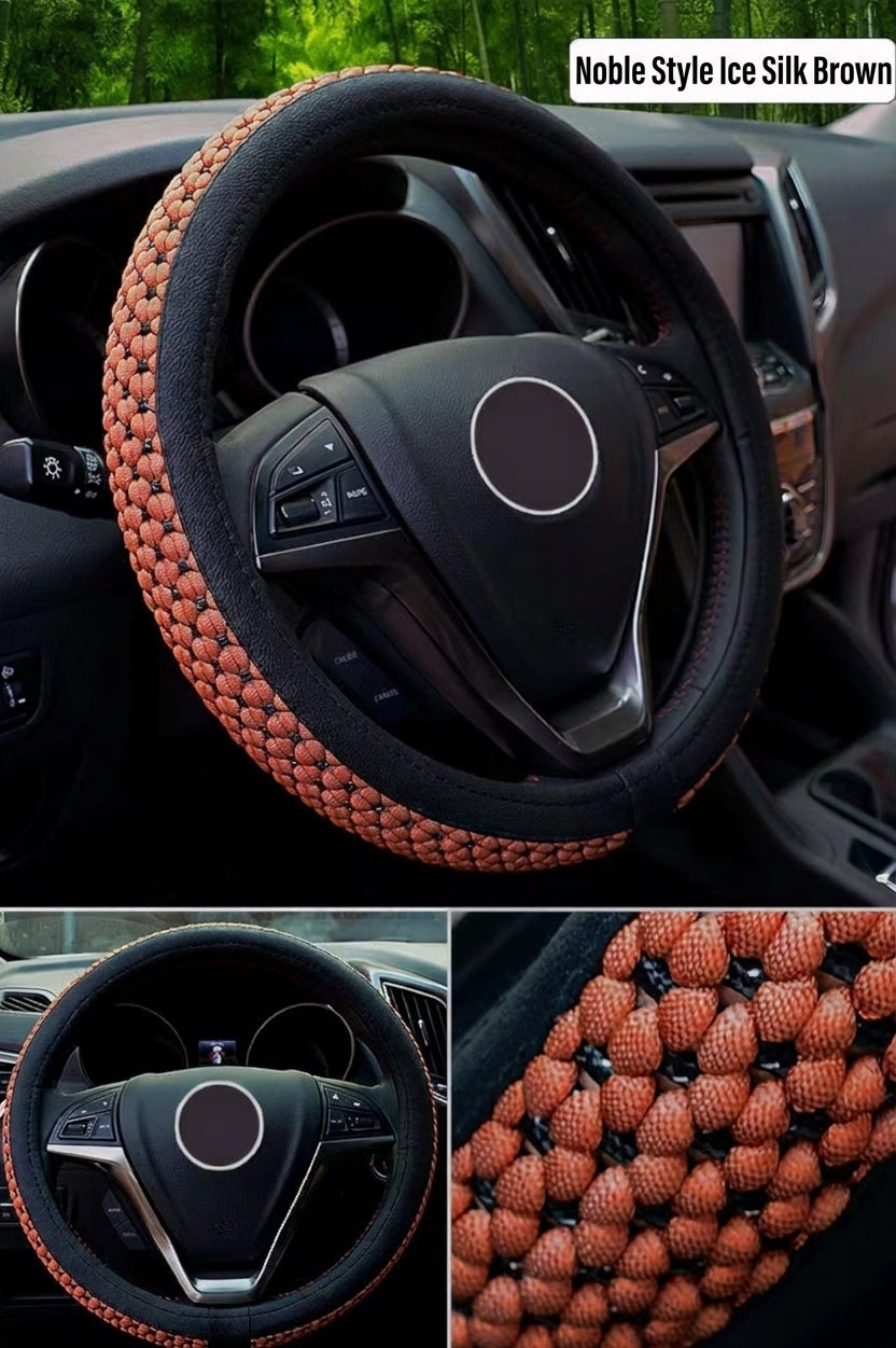 Steering Wheel Cover, Ice Silk, Universal Fit
