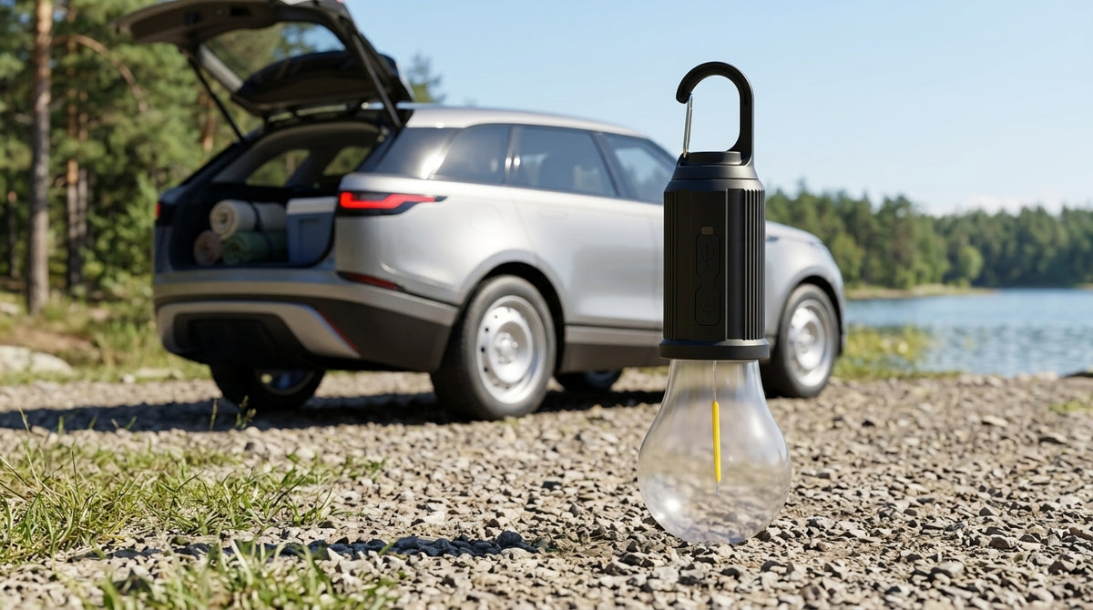 Camping & Outdoor Ambient Lamp with Solar Charging - Campsite Day