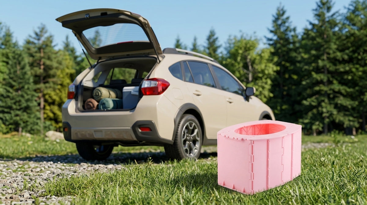 Portable Folding Toilet Seat for Kids - Campsite Day