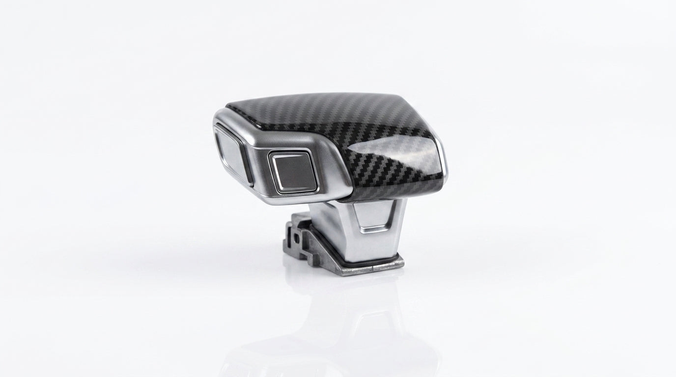Suitable for Audi A6L A4L Q5LA3Q7Q2L gear shift cover, carbon fiber texture gear lever cover, and automotive interior modification - Hero Shot
