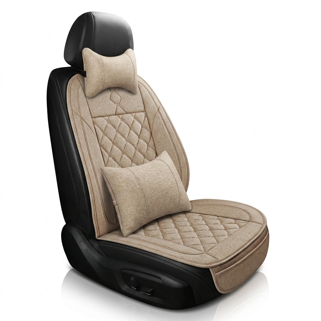 Cross-border bestselling car seat cushions, dirt-resistant, wear-resistant leather car seat cushions, all-season breathable full-coverage universal car seat cushions - Hero Studio