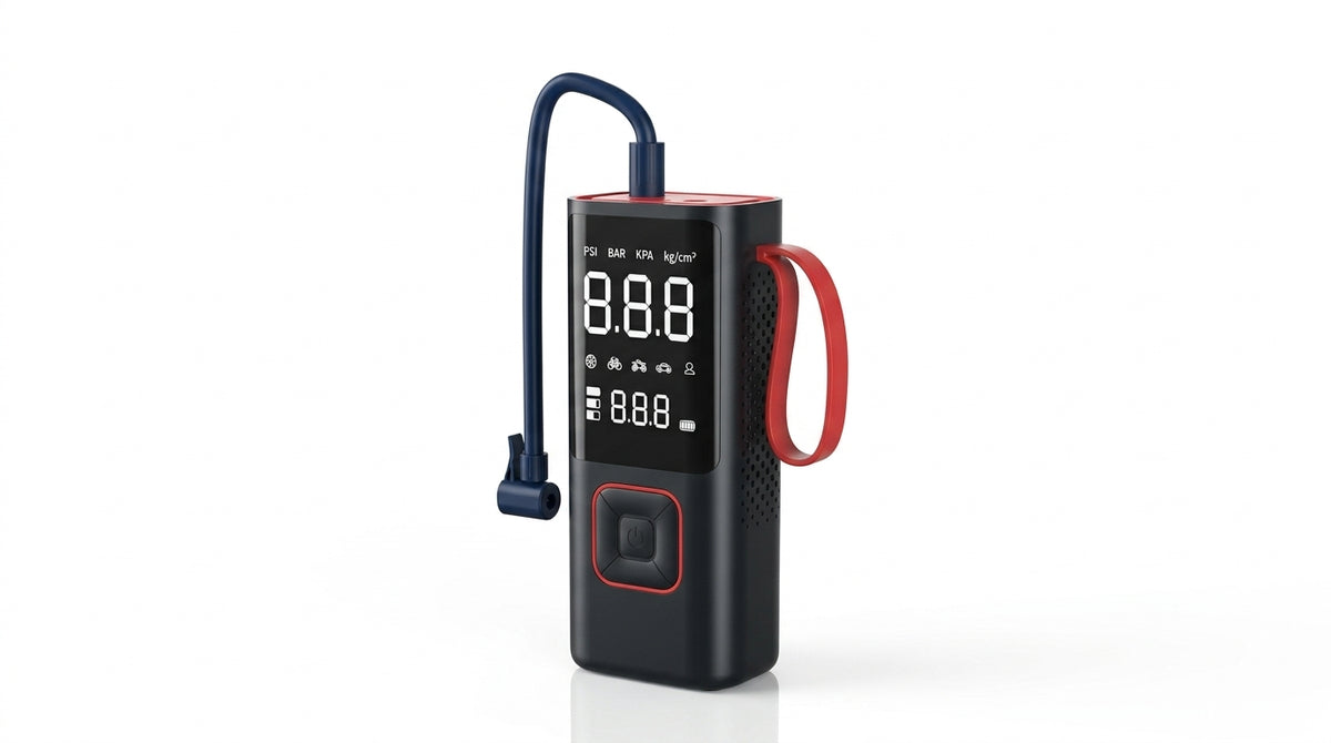Car Inflator Pump Outdoor Convenient Car Wireless Inflator Pump Digital Tire Pressure Car Tire Electric Pump - Hero Studio