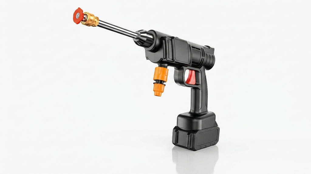 Household wireless lithium battery water gun car wash high-pressure water gun rechargeable car wash artifact car wash machine set of foreign trade order - Hero Studio