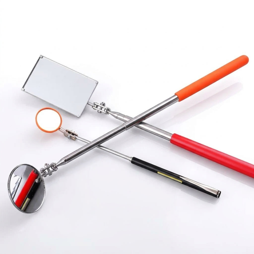Universal telescopic folding inspection mirror, car bottom inspection mirror, chassis mirror, pipe endoscope, and automotive chassis mirror - Hero Studio