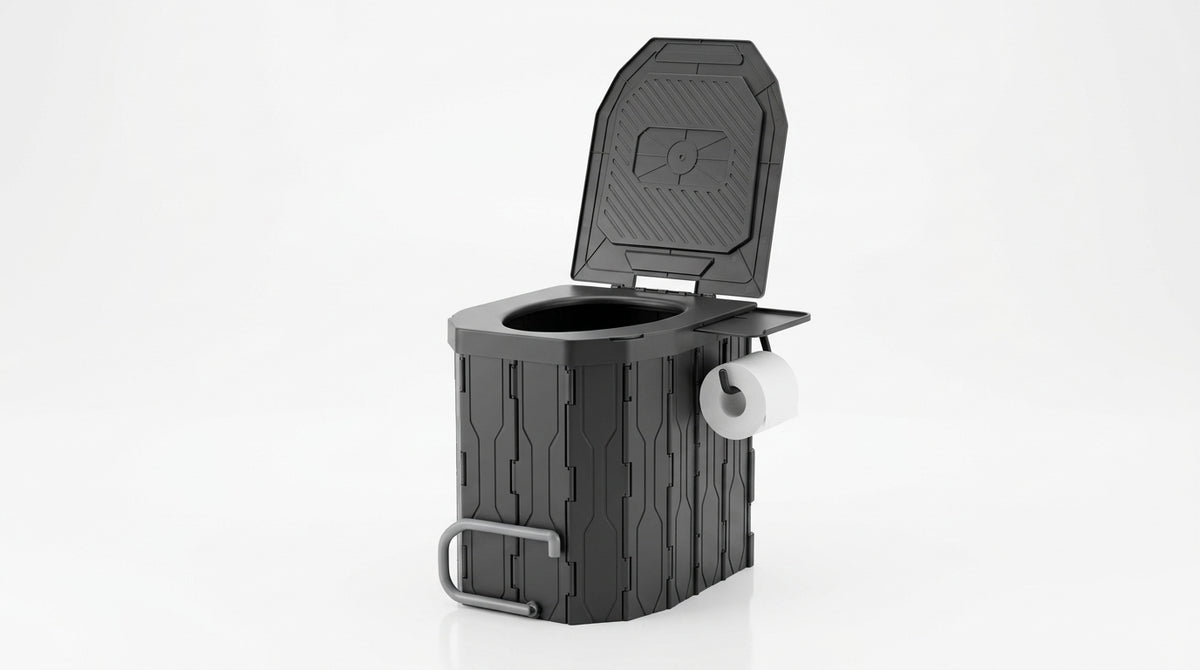 2026 New Widened and Raised Outdoor Folding Toilet Car Mobile Toilet Travel Camping Portable Toilet - Hero Studio