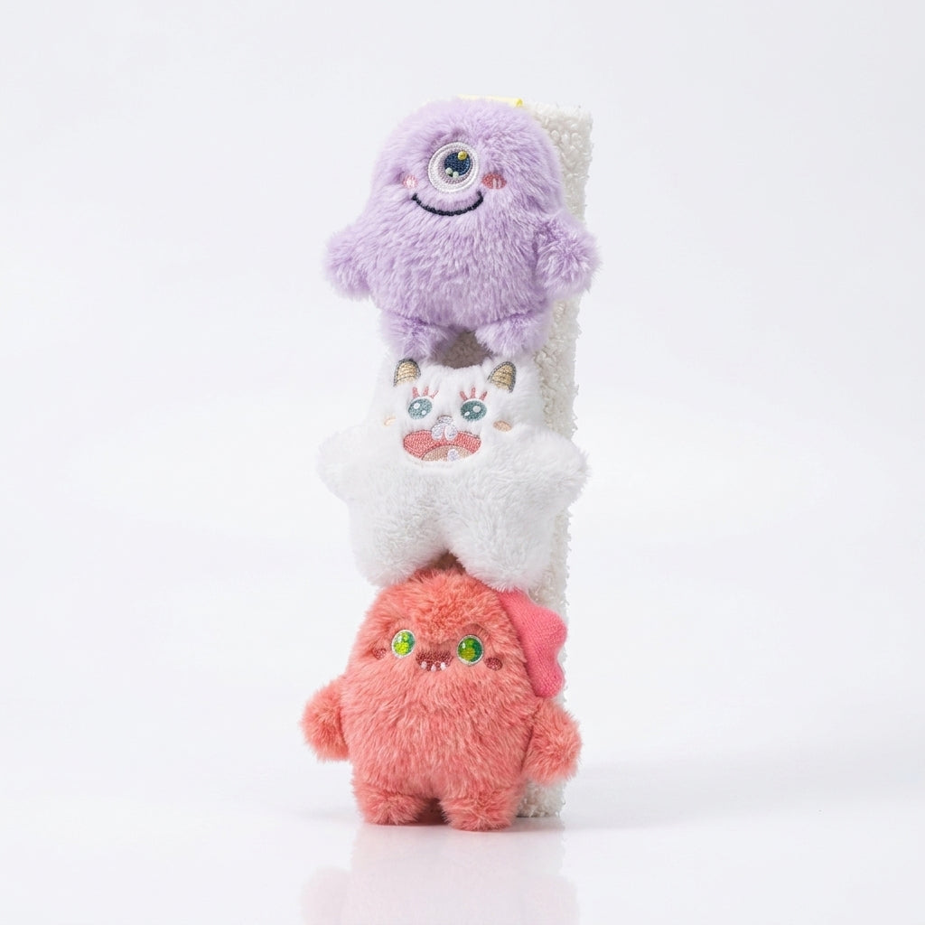 Car seatbelt shoulder pads, wear-resistant clothes, plush plush plush figures, car safety belt protective covers, cute monster girls - Hero Studio