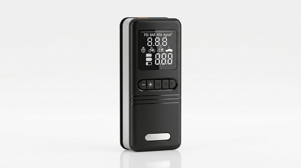 Cross-border vehicle emergency power supply starter air pump, tire high-pressure digital display all-in-one, automotive electric air inflation pump - Hero Studio