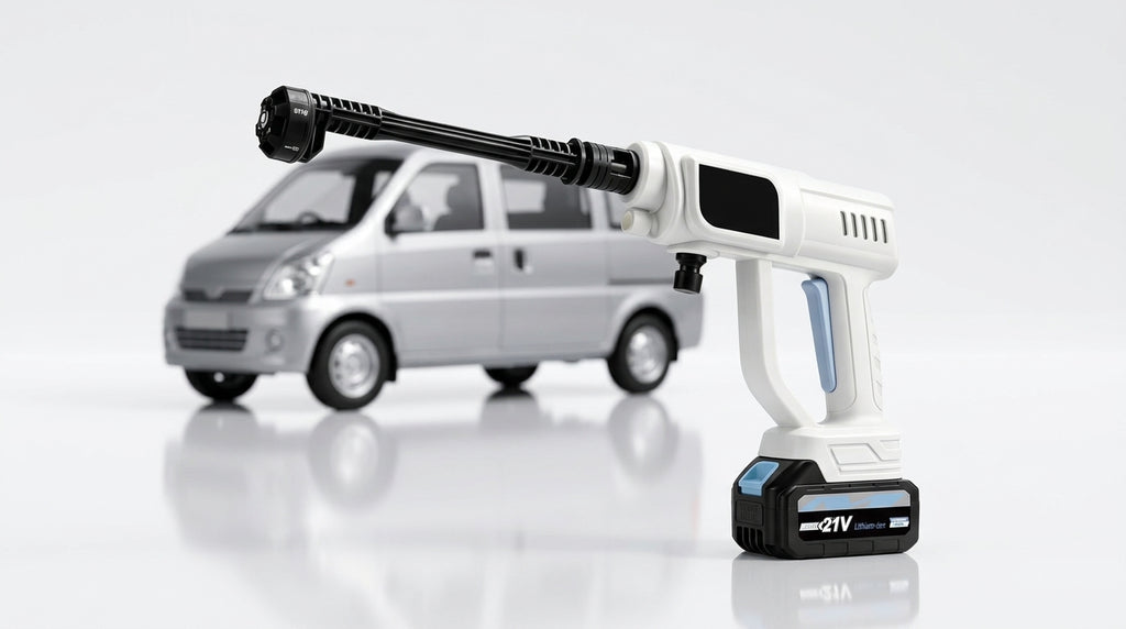 Cross-border lithium battery wireless car wash water nozzle, high-pressure, high-power car wash tool, home portable car tool - Hero Studio