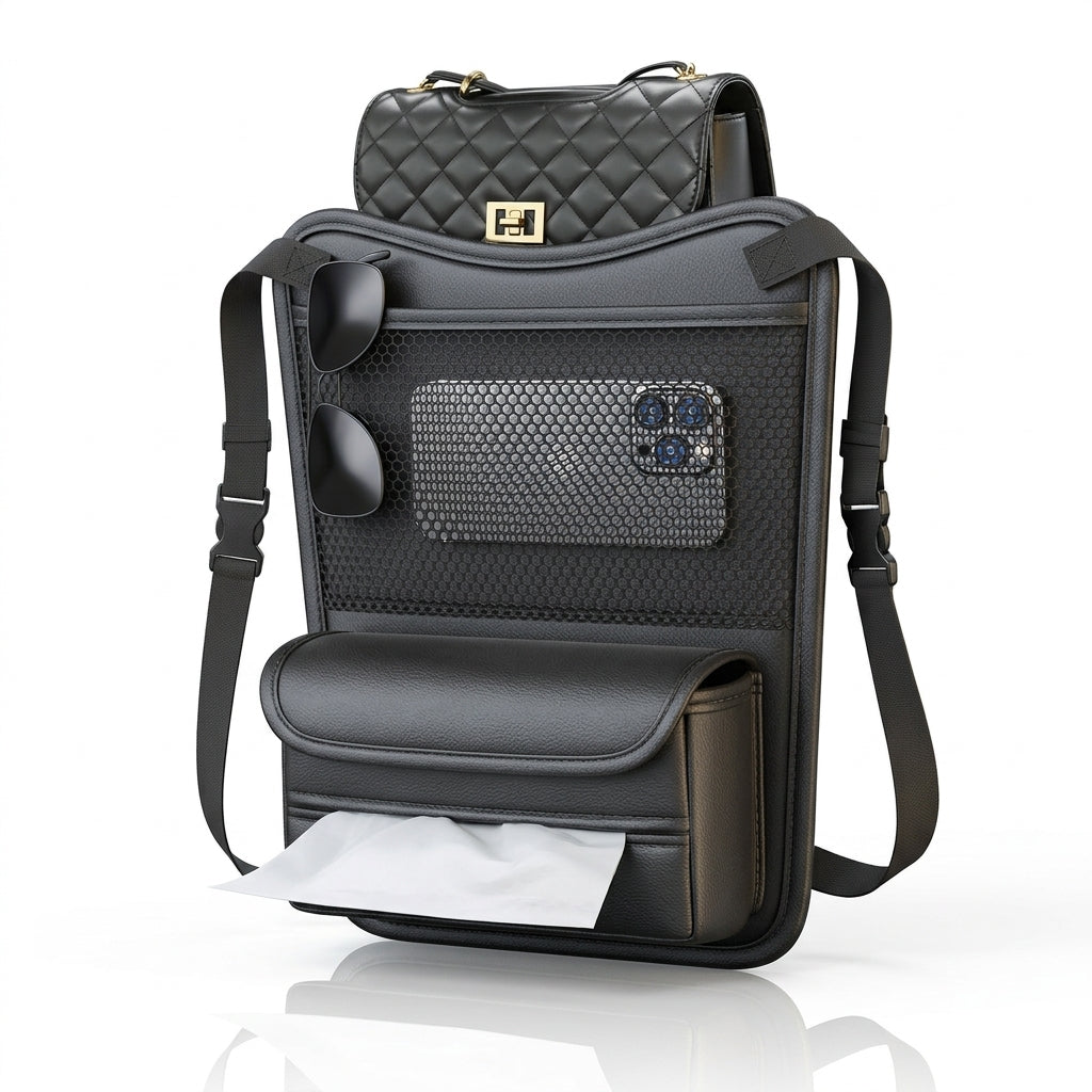 Car middle seat storage, car storage, hanging bag, multi-functional central control bag, car essential supplies in stock - Hero Studio