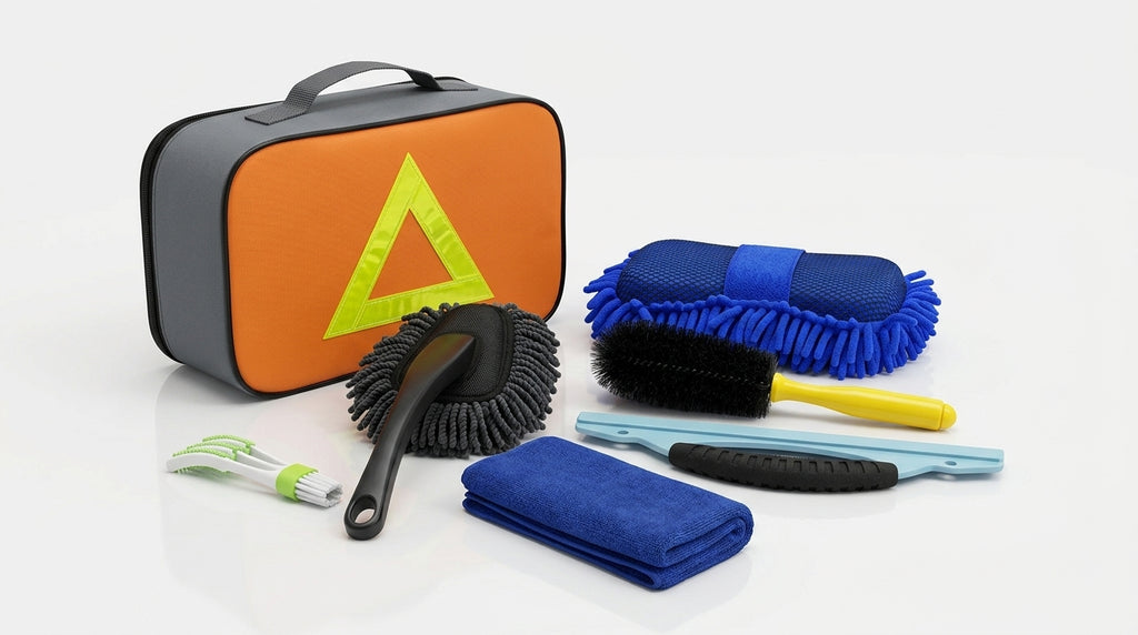 Cross-border car wash tools, complete set, cleaning seven-piece sponge car wash brush, professional beauty maintenance car supplies - Hero Studio
