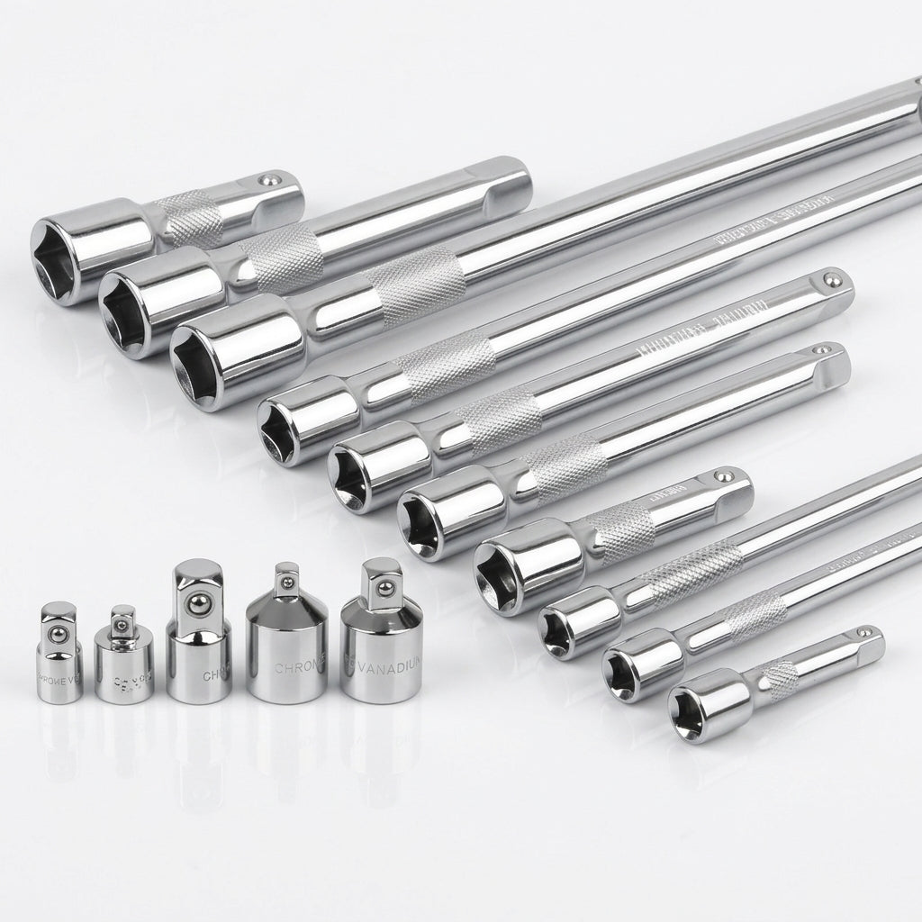 Extended extension rods 1 2 ratchet wrench connecting rods 3 8 conversion head universal sleeve joints small fly extension rod accessories - Hero Studio
