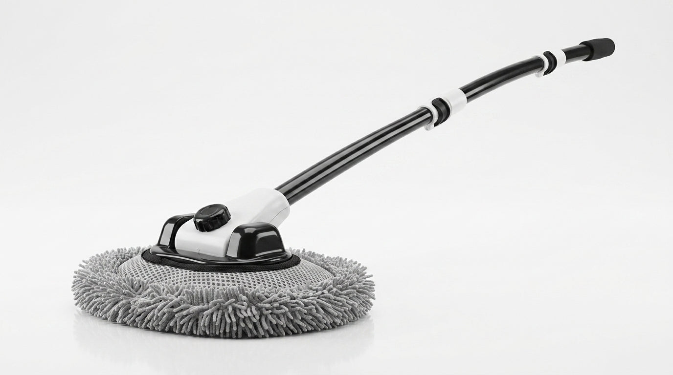 Car Wash Mop Retractable Bending Rod, Car Special Mop, Injury Resistant Car Car Wash Brush, Cleaning Tools, Car Cleaning Tools, Car Polishing Artifact - Hero Studio