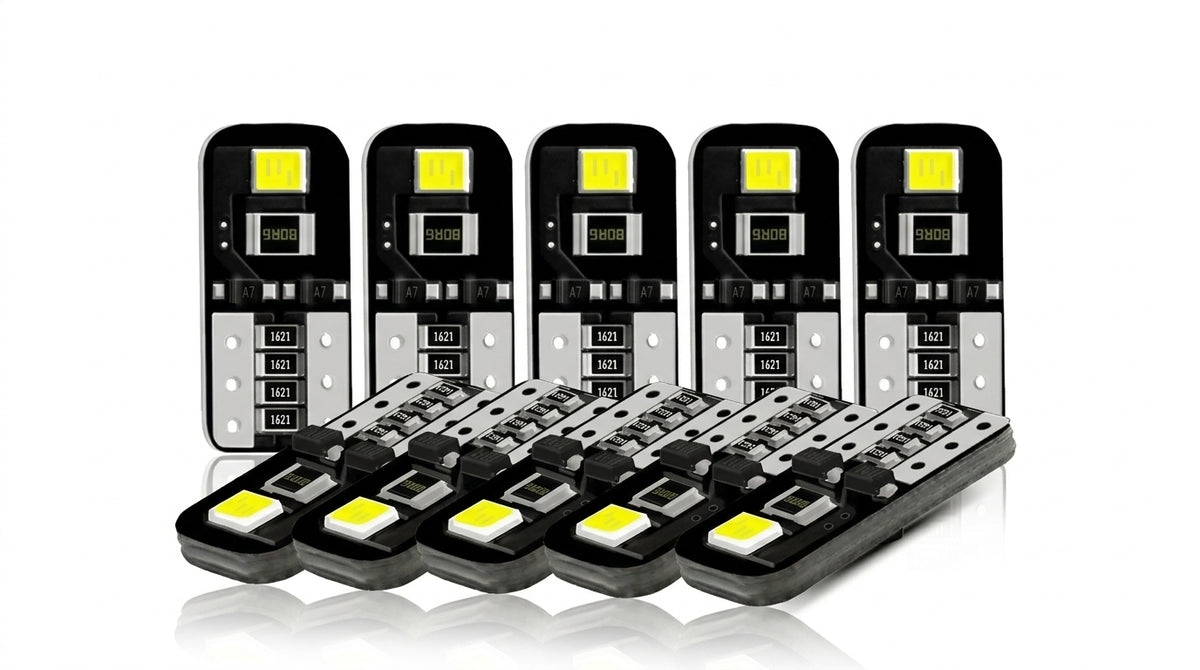 Cross-border explosive decoding high-brightness car LED width indicator light reading light T10 2835 2SMD license plate light W5W - Hero Studio