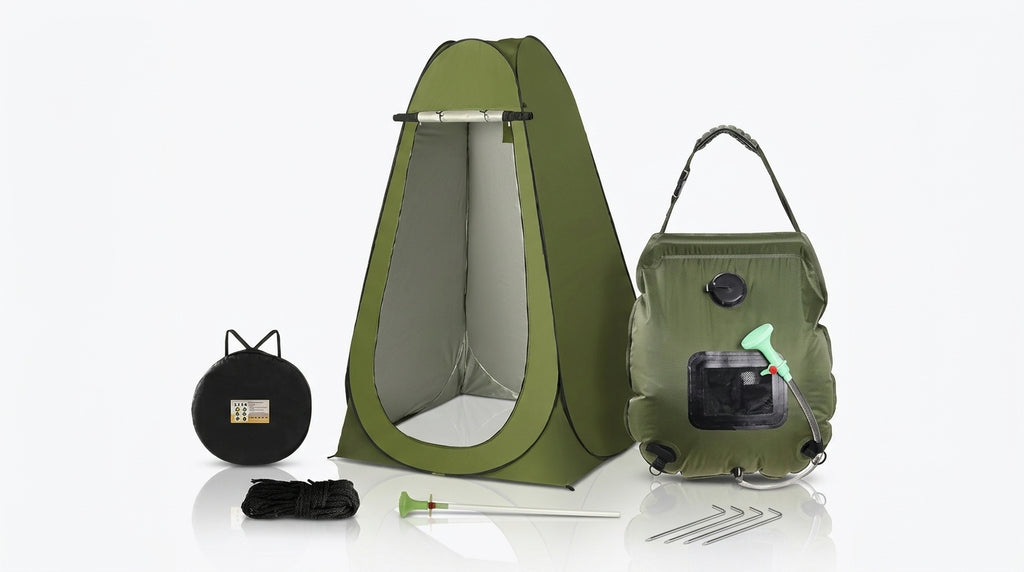 2025 Cross-border Hot Outdoor Shower Tent, Shower Bag, Toilet Combo, Changing Tent, Solar Drying Water Bag - Hero Studio