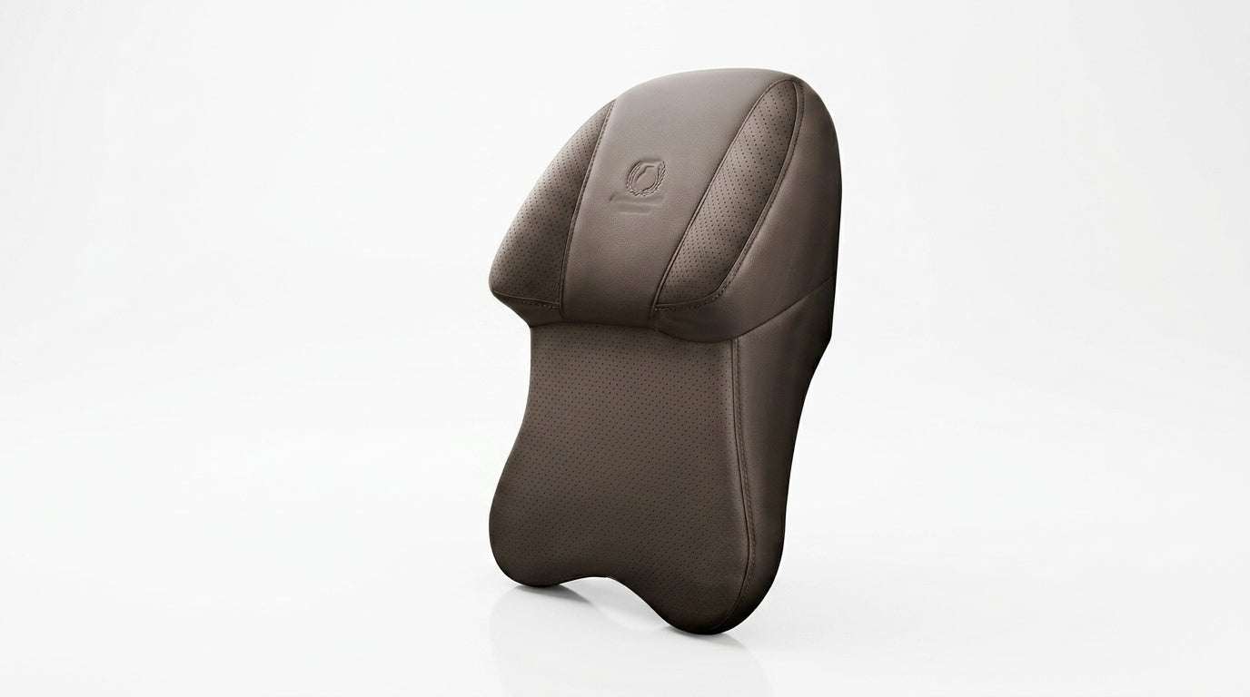 [Full leather on both sides] aviation-grade car neck pillow, memory foam, neck pillow, neck pillow in the car, car seat, neck pillow - Hero Studio
