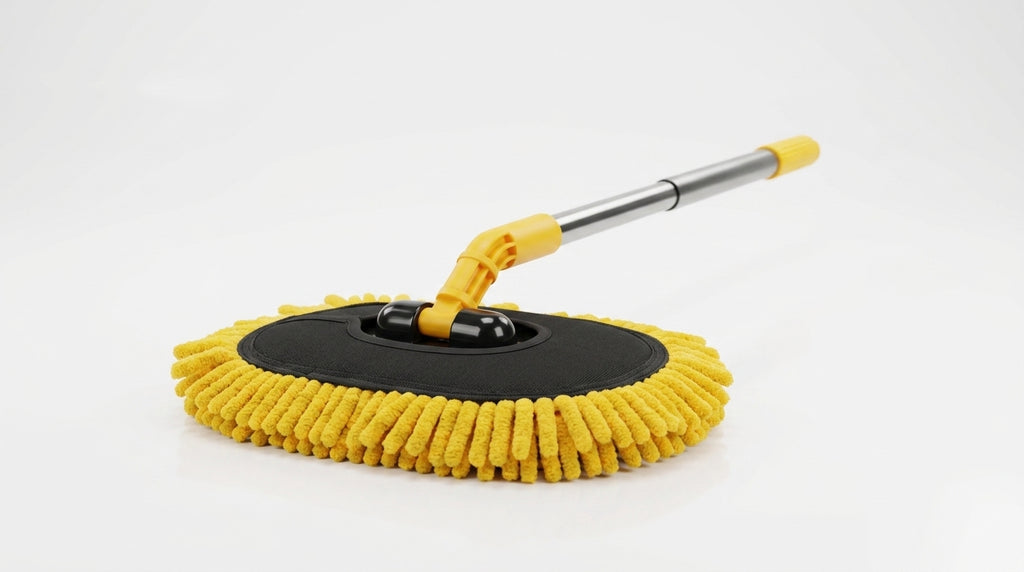 Car wash mop, car wash brush, car brush bristles, retractable long rod, retractable car wash brush cleaning tool - Hero Studio