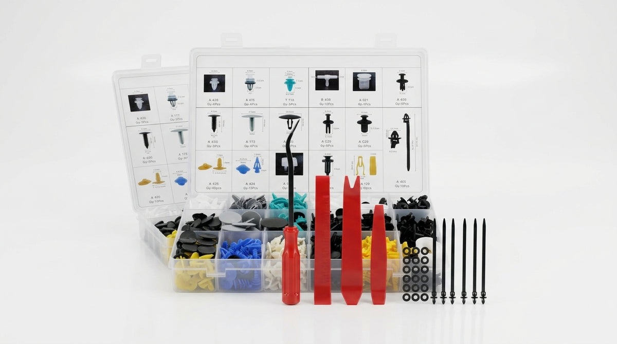 Car Buckle Assortment Set - 17 Types Universal - Hero Studio