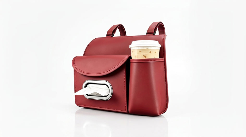 Multifunctional storage bag for car seats, tissue boxes, car storage bags, hanging bags, water cup holders in the car - Hero Studio