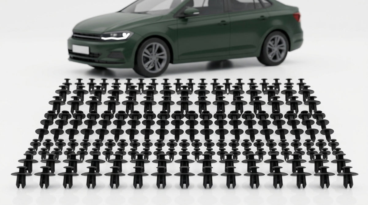 Universal Fastener for Automotive Clips, Plastic Fasteners, Rivet Clamps, 190PCS Mixed Set for Body and Door Mounting - Hero Studio