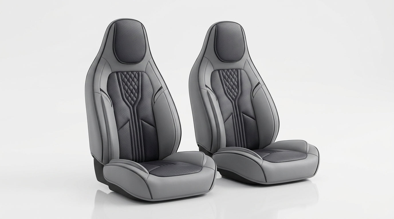 3D Nappa leather car full-coverage integrated headrest cover, all-season universal sports seat cover, leather seat cushion manufacturer wholesale - Hero Studio