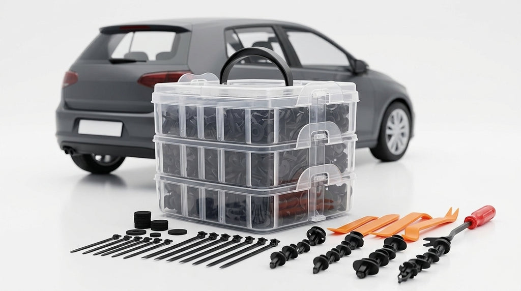 630pcs boxed nylon clips, clips, 16 types of bumper repair kits, universal plastic fasteners, automotive products - Hero Studio