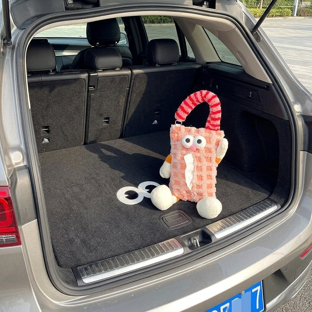 Factory custom car tissue box printed processing, hanging sewn label tissue box, car seat back tissue hanging bag - Boot Context Day